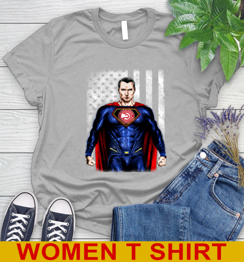 NBA Basketball Atlanta Hawks Superman DC Shirt Women's T-Shirt 5
