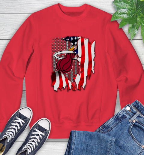 Miami Heat NBA Basketball American Flag Sweatshirt 11 Miami Heat NBA Basketball American Flag Sweatshirt - Image 11