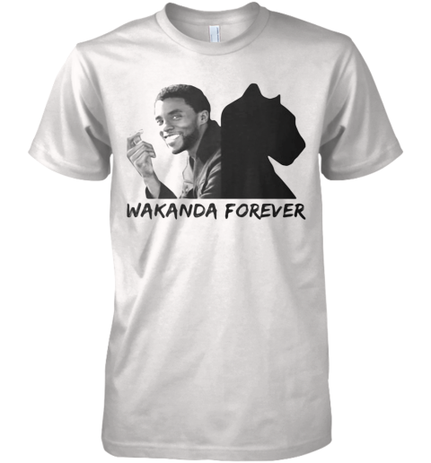 Wakanda Forever Black Panther Rip Chadwick Actor 2020 Premium Men's T-Shirt