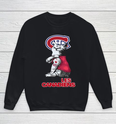 NHL My Cat Loves Montreal Canadiens Hockey Youth Sweatshirt