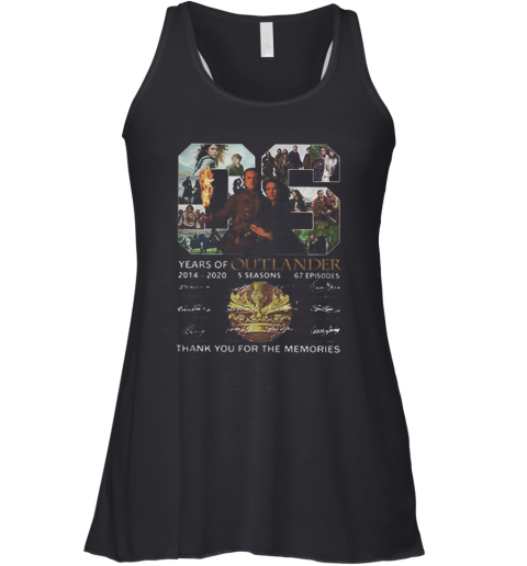 06 Years Of Outlander 2014 2020 Signatures Racerback Tank