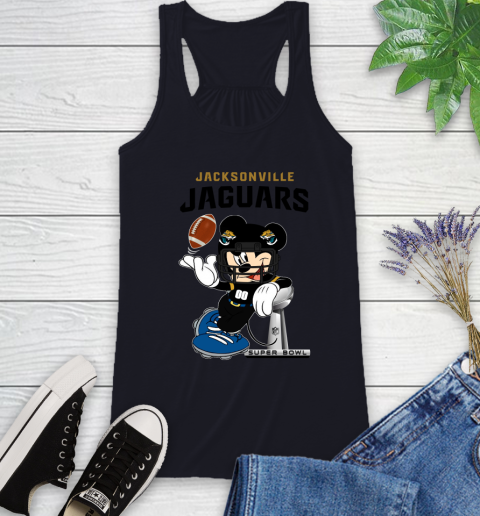 NFL Jacksonville Jaguars Mickey Mouse Disney Super Bowl Football T Shirt Racerback Tank 10