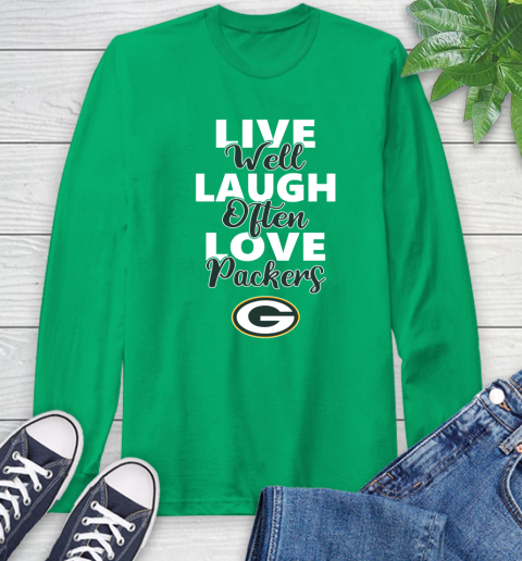 NFL Football Green Bay Packers Live Well Laugh Often Love Shirt Long Sleeve T-Shirt 10 NFL Football Green Bay Packers Live Well Laugh Often Love Shirt Long Sleeve T-Shirt - Image 10