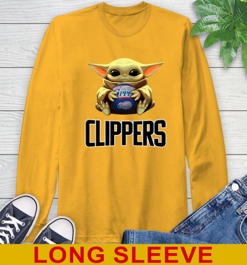 NBA Basketball LA Clippers Star Wars Baby Yoda Shirt 60