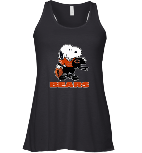 Snoopy A Strong And Proud Chicago Bears Player NFL Racerback Tank
