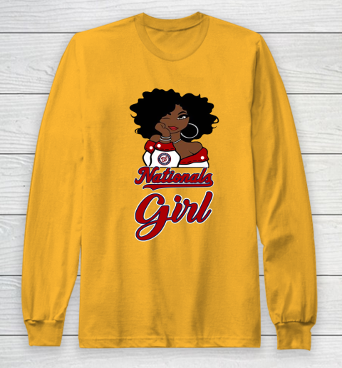 Washington Nationalss Girl MLB Long Sleeve T-Shirt 3