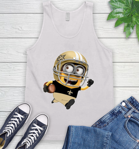 NFL New Orleans Saints Minions Disney Football Sports Tank Top