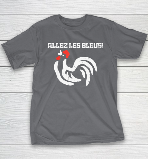 France Allez Les Bleus French Rooster Soccer Youth T-Shirt 5