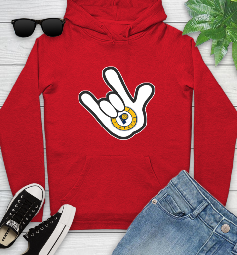 Indiana Pacers NBA Basketball Mickey Rock Hand Disney Youth Hoodie 11