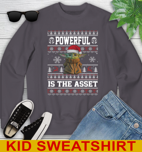 Powerful Is The Asset Baby Yoda Christmas Star Wars Shirts 113