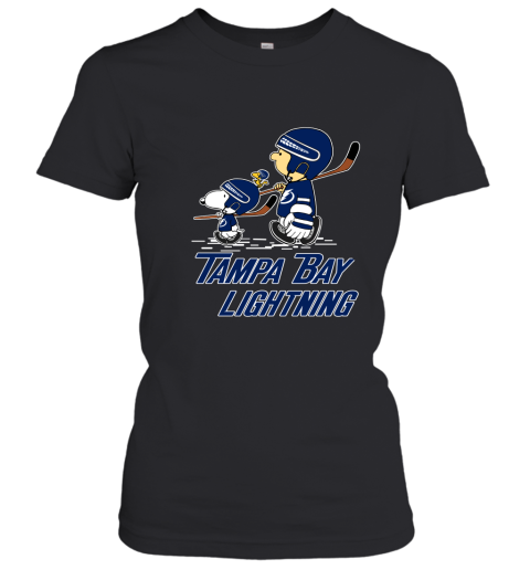 Let's Play Tampa Bay lightning Ice Hockey Snoopy NHL Women's T-Shirt