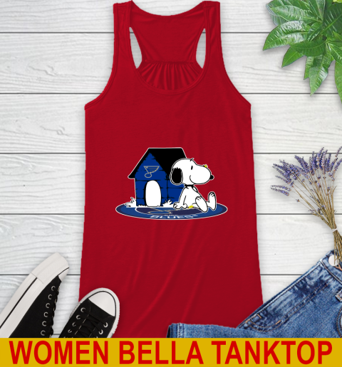 NHL Hockey St.Louis Blues Snoopy The Peanuts Movie Shirt Racerback Tank 6