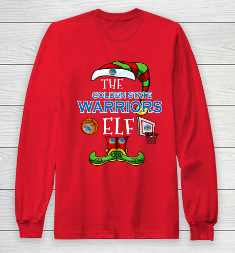Golden State Warriors Christmas ELF Funny NBA Long Sleeve T-Shirt 7