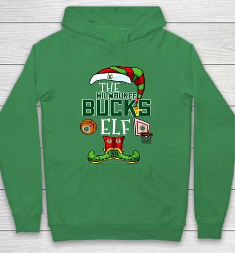 Milwaukee Bucks Christmas ELF Funny NBA Hoodie 5
