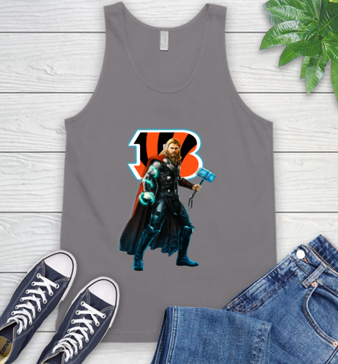 NFL Thor Avengers Endgame Football Cincinnati Bengals Tank Top 7