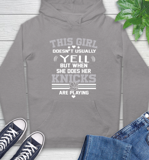 New York Knicks NBA Basketball I Yell When My Team Is Playing Hoodie 6