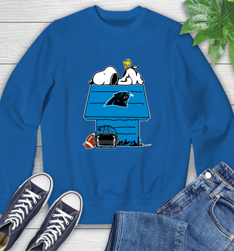 Carolina Panthers NFL Football Snoopy Woodstock The Peanuts Movie Sweatshirt 8
