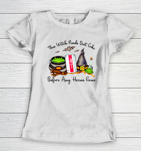 Hocus Pocus Halloween  This Witch Need Diet Coke Women's T-Shirt