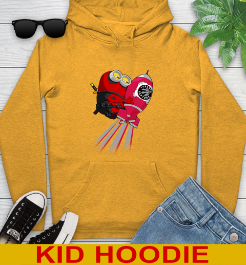 NBA Basketball Toronto Raptors Deadpool Minion Marvel Shirt Youth Hoodie 2