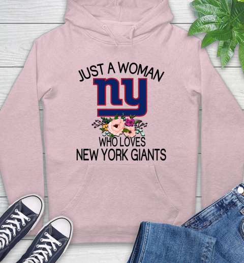 NFL Just A Woman Who Loves New York Giants Football Sports Hoodie 7