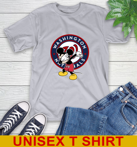 Washington Nationals MLB Baseball Dabbing Mickey Disney Sports T-Shirt 6