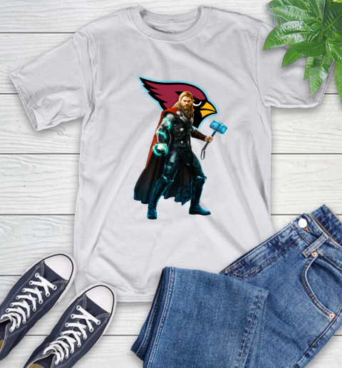 NFL Thor Avengers Endgame Football Arizona Cardinals T-Shirt 12