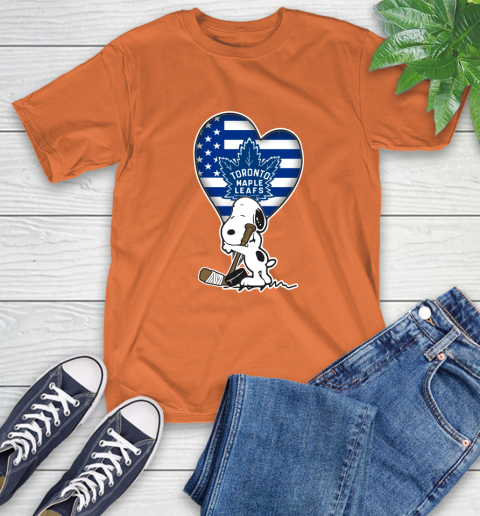 Toronto Maple Leafs NHL Hockey The Peanuts Movie Adorable Snoopy T-Shirt 5