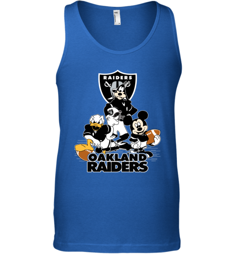 NFL Oakland Raiders Mickey Mouse Donald Duck Goofy Football Shirt