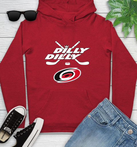 NHL Carolina Hurricanes Dilly Dilly Hockey Sports Youth Hoodie 11