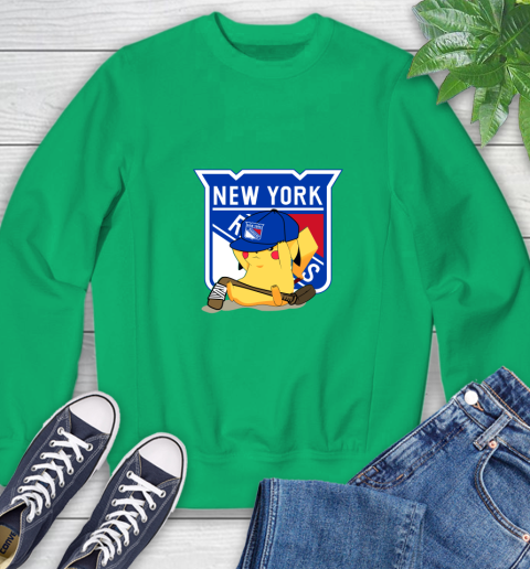 NHL Pikachu Hockey Sports New York Rangers Sweatshirt 6