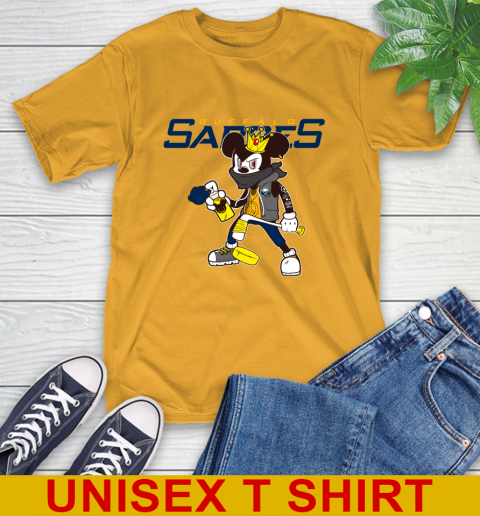Buffalo Sabres NHL Hockey Mickey Peace Sign Sports T-Shirt 3
