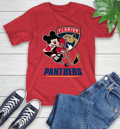 NHL Florida Panthers Mickey Mouse Disney Hockey T Shirt T-Shirt 10