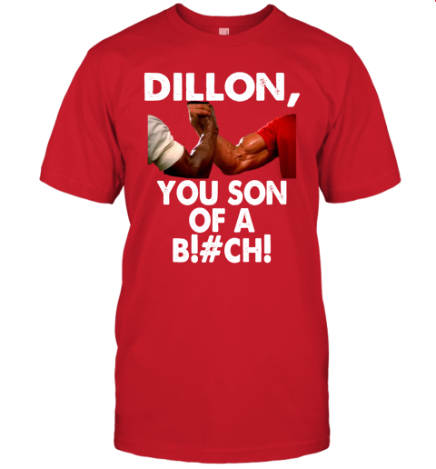 6yd2 dillon you son of a bitch predator epic handshake shirts jersey t shirt 60 front red