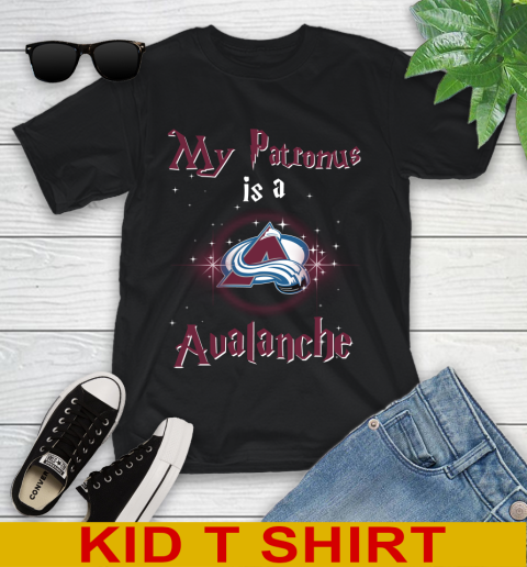 NHL Hockey Harry Potter My Patronus Is A Colorado Avalanche Youth T-Shirt