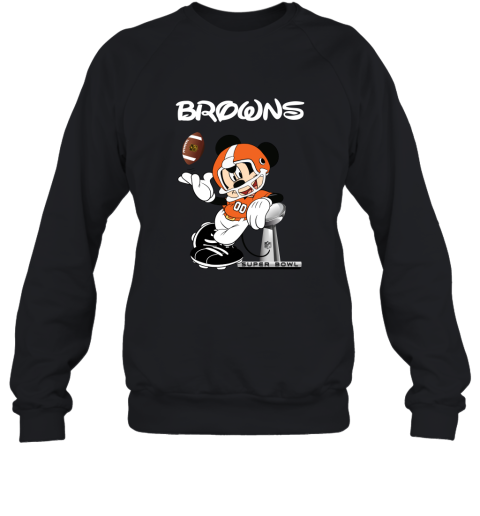 Mickey Browns Taking The Super Bowl Trophy Football Sweatshirt