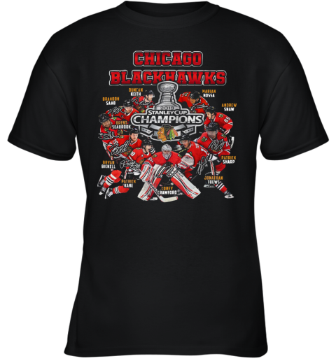 Chicago Blackhawks Stanley Cup Champions Youth T-Shirt