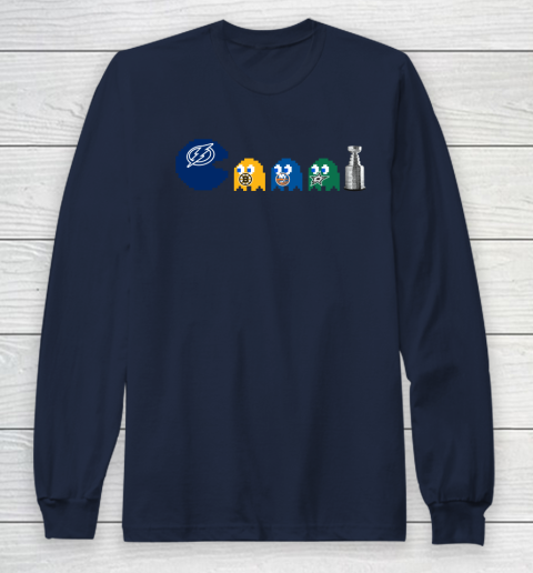 Tampa Bay Lightning x Pacman Create History For Stanley Cup Long Sleeve T-Shirt 4