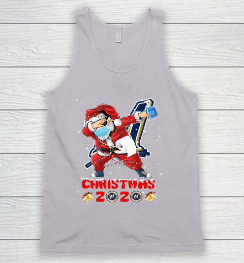 Milwaukee Brewers Funny Santa Claus Dabbing Christmas 2020 MLB Tank Top 3