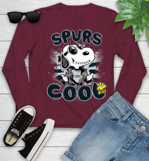 NBA Basketball San Antonio Spurs Cool Snoopy Shirt Youth Long Sleeve 5
