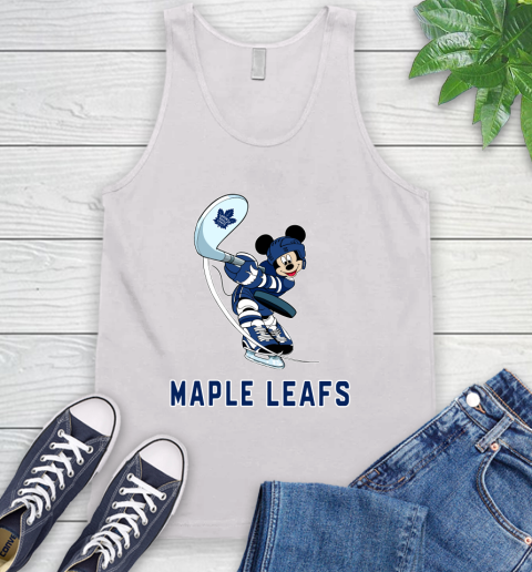 NHL Hockey Toronto Maple Leafs Cheerful Mickey Mouse Shirt Tank Top 2