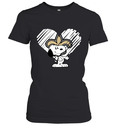 I Love Snoopy New Orleans Saints In My Heart NFL Women's T-Shirt