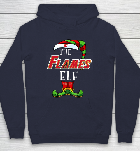 Calgary Flames Christmas ELF Funny NHL Hoodie 2
