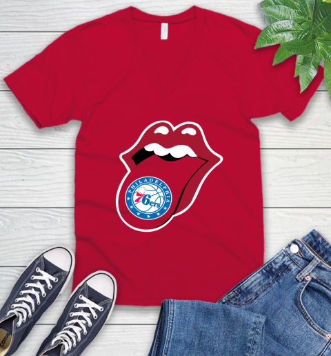 Philadelphia 76ers NBA Basketball Lips I Root For My Team Adoring Fan 55