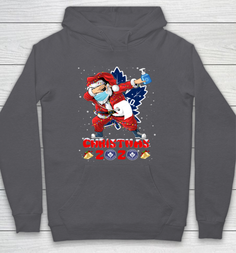 Toronto Maple Leafs Funny Santa Claus Dabbing Christmas 2020 NHL Hoodie 4