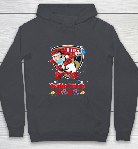 Florida Panthers Funny Santa Claus Dabbing Christmas 2020 NHL Youth Hoodie 5