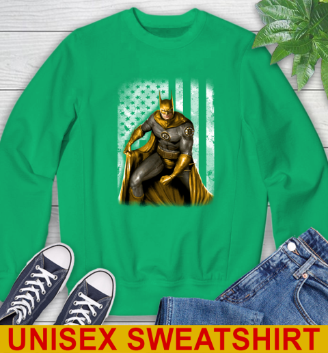Boston Bruins NHL Hockey Batman DC American Flag Shirt Sweatshirt 8