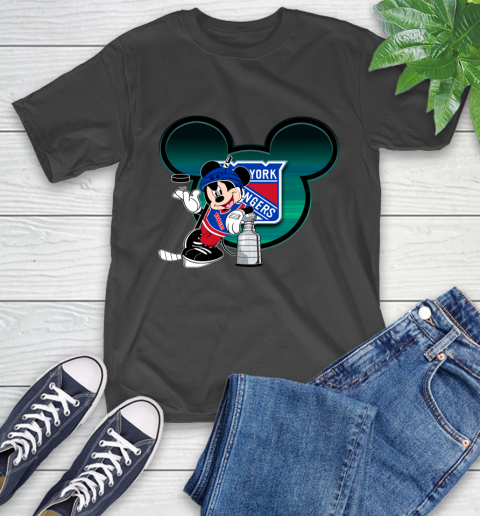 NHL New York Rangers Stanley Cup Mickey Mouse Disney Hockey T Shirt T-Shirt 2