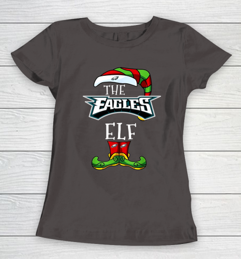 Philadelphia Eagles Christmas ELF Funny NFL Women's T-Shirt 7
