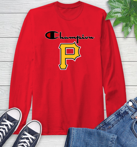 MLB Baseball Pittsburgh Pirates Champion Shirt Long Sleeve T-Shirt 9