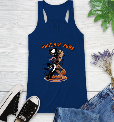 NBA Phoenix Suns Basketball Venom Groot Guardians Of The Galaxy Racerback Tank 9